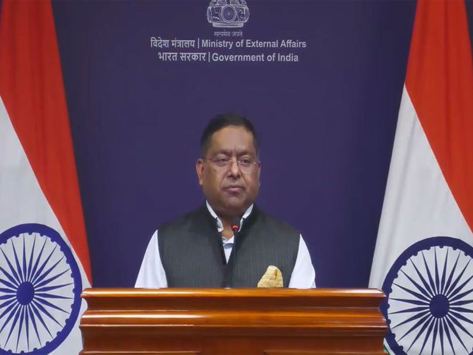 Ministry of External Affairs Spokesperson Randhir Jaiswal (Photo/Youtube@MEAIndia)