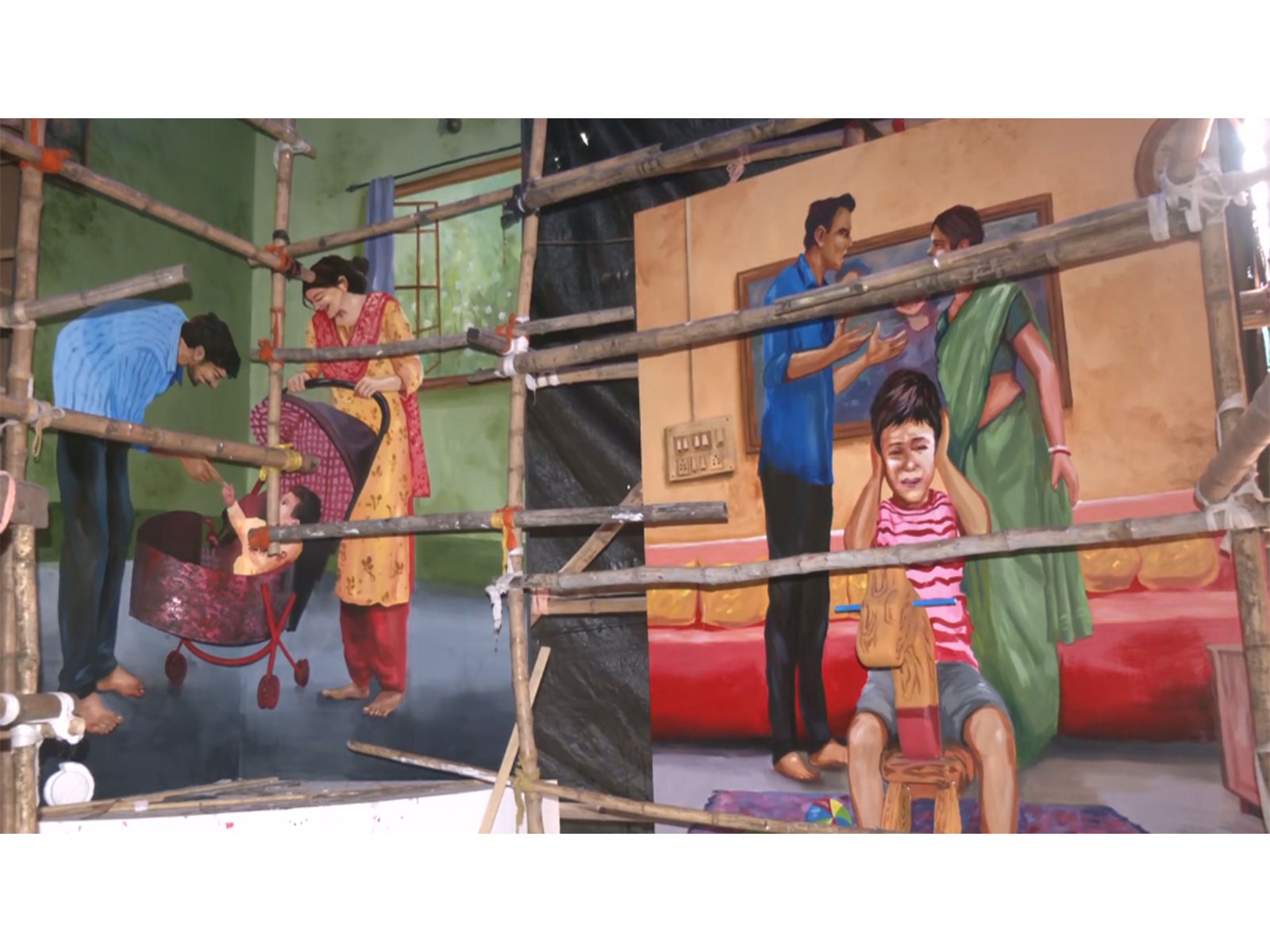 Durga puja pandal in Siliguri on theme ‘Aami’ (Photo/ANI)