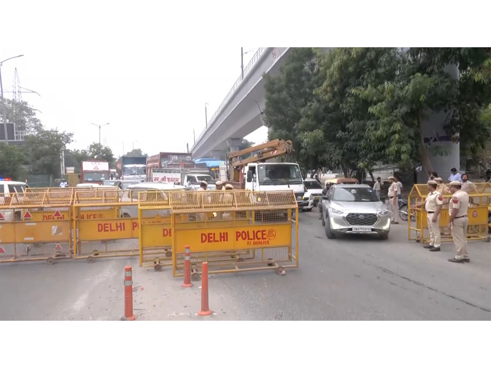 Security tightened in Delhi ahea dof the CJP protest (Photo/ANI)
