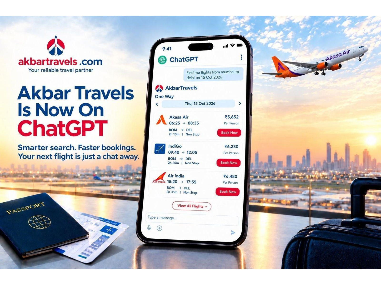 Akbar Travels Integrates with ChatGPT for AI-Powered Travel Planning Akbar Travels Integrates with ChatGPT for AI-Powered Travel Planning