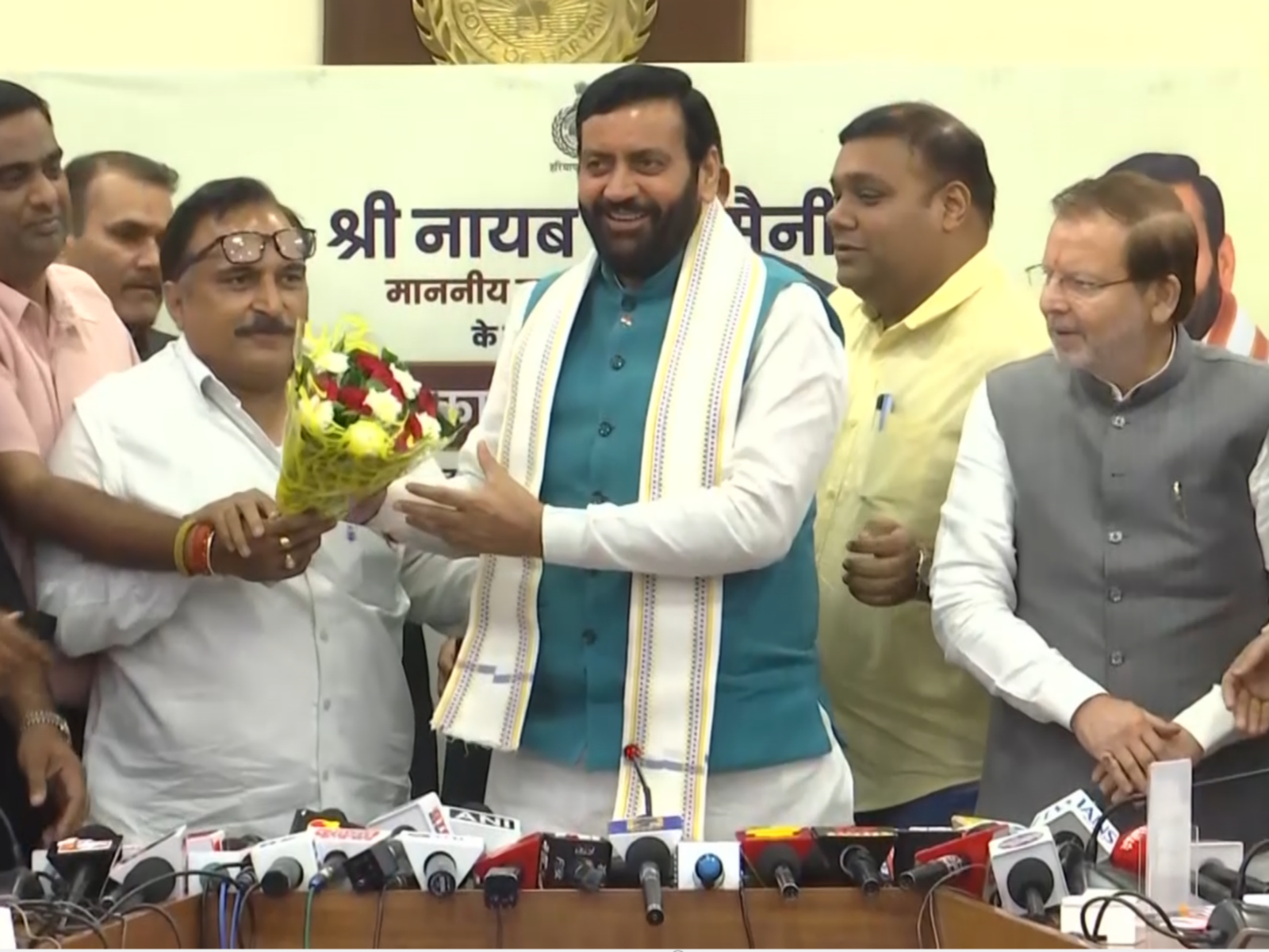 Haryana Chief Minister Nayab Singh Saini (Photo/ANI)