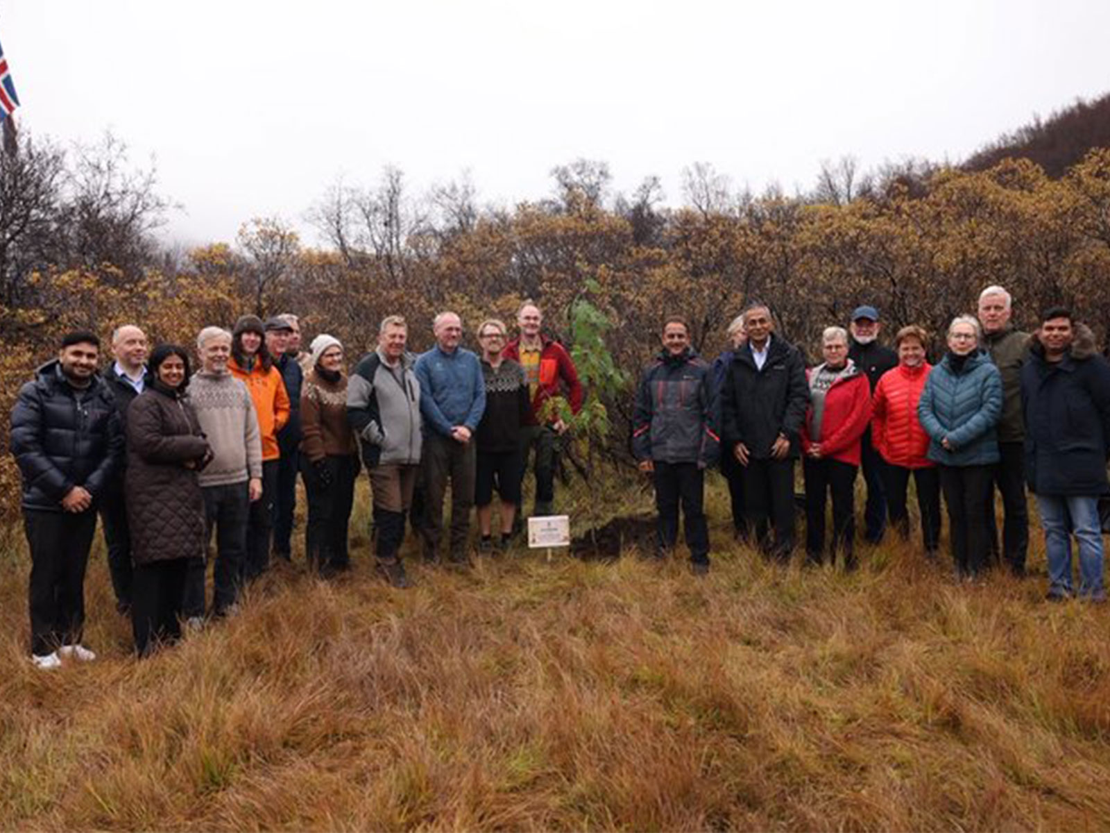 Minister of State for External Affairs and Environment, Forest and Climate Change, Kirti Vardhan Singh, during his visit to Thorsmork Forest in Iceland, where he planted a Rowan sapling as part of Prime Minister Shri Narendra Modi ji’s ‘Ek Ped Maa Ke Naam’ initiative. (Photo: X/@KVSinghMPGonda) 