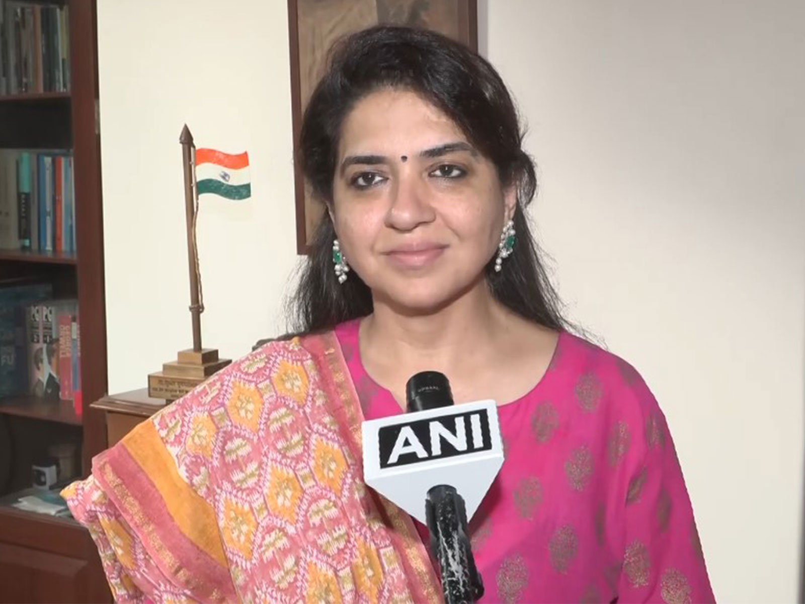 Shiv Sena Spokesperson Shaina NC (Photo/ANI)
