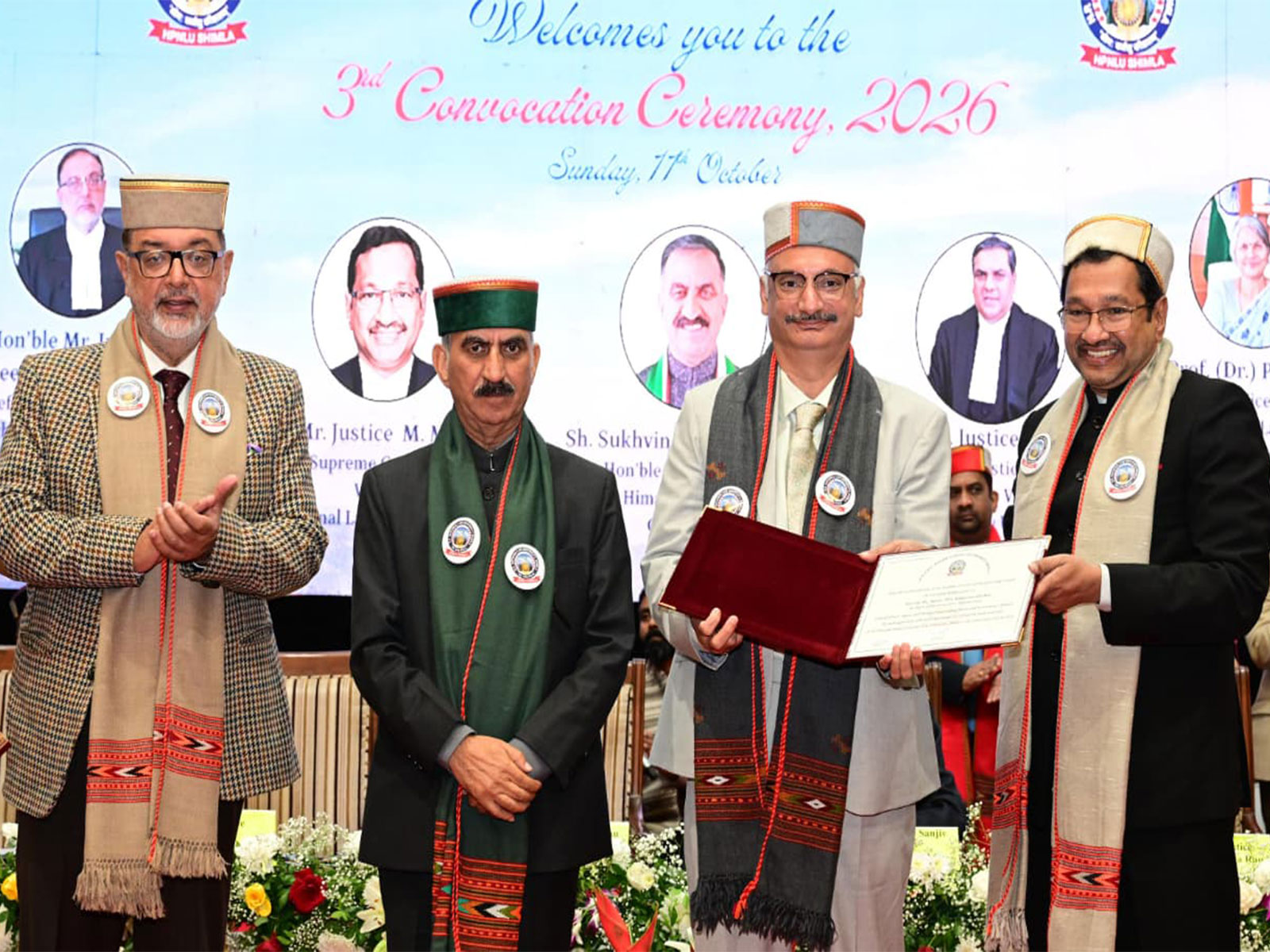 Himachal Pradesh Chief Minister Thakur Sukhvinder Singh Sukhu at NLU Convocation (Photo/Release) Himachal Pradesh Chief Minister Thakur Sukhvinder Singh Sukhu at NLU Convocation (Photo/Release)