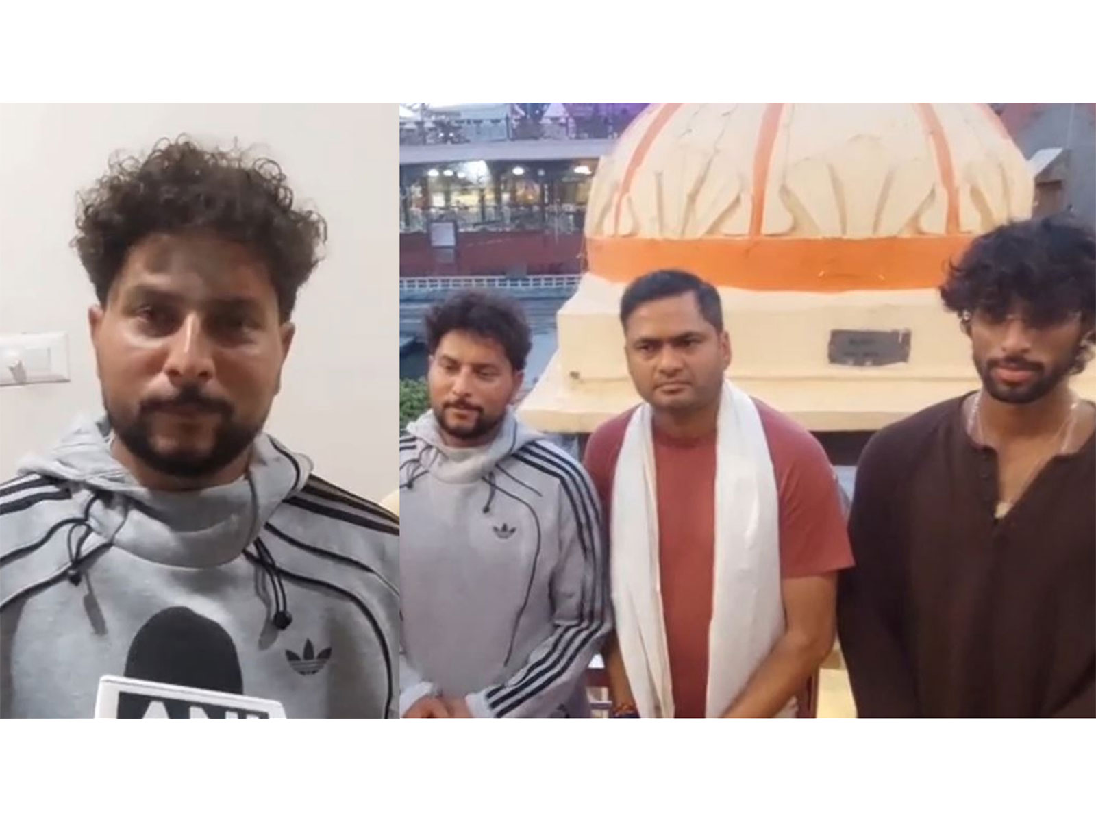 Cricketers Kuldeep Yadav and Tilak Varma (Image source: ANI) Cricketers Kuldeep Yadav and Tilak Varma (Image source: ANI)