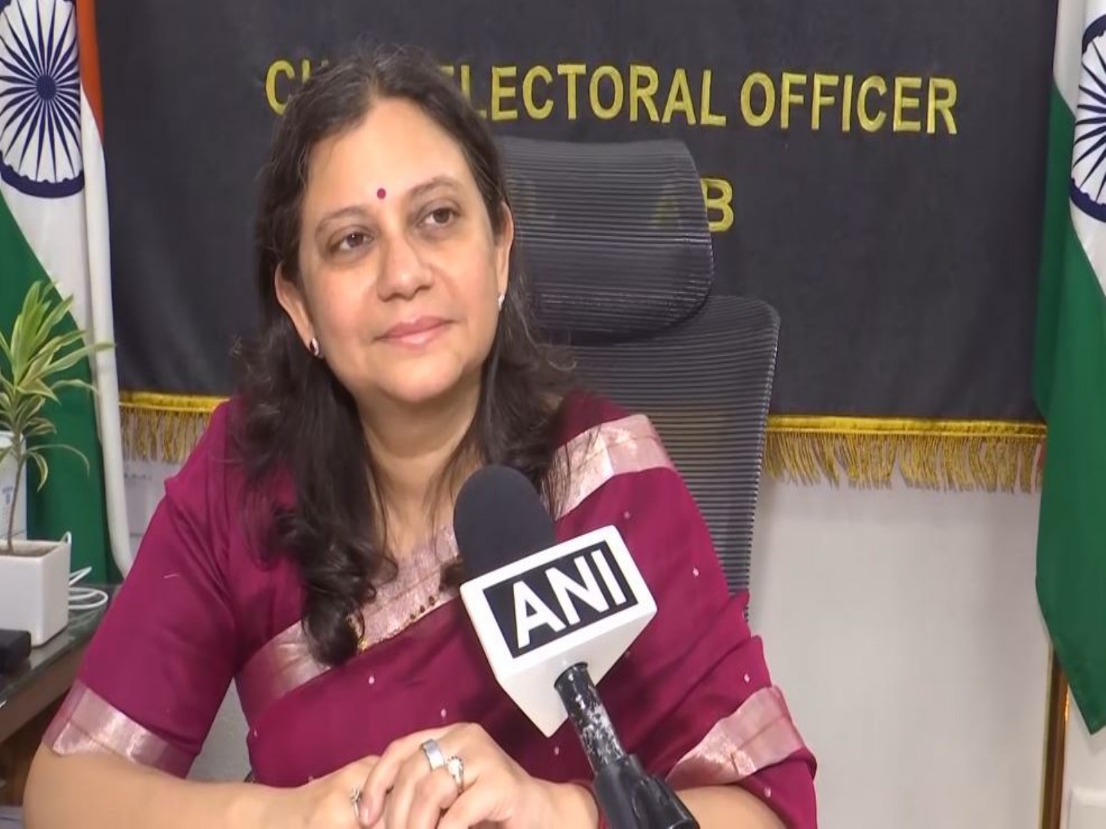 Punjab Chief Electoral Officer (CEO) Anandita Mitra (Photo/ANI) Punjab Chief Electoral Officer (CEO) Anandita Mitra (Photo/ANI)