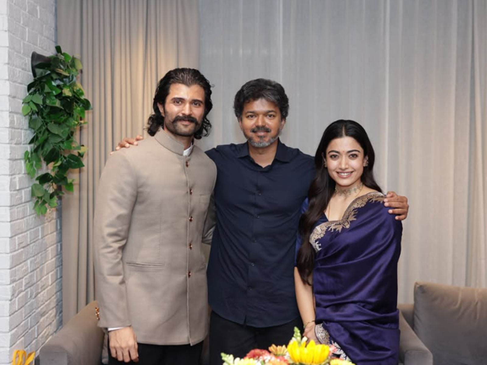 Rashmika Mandanna, Vijay Deverakonda meet Tamil Nadu CM Thalapathy Vijay, express admiration for him