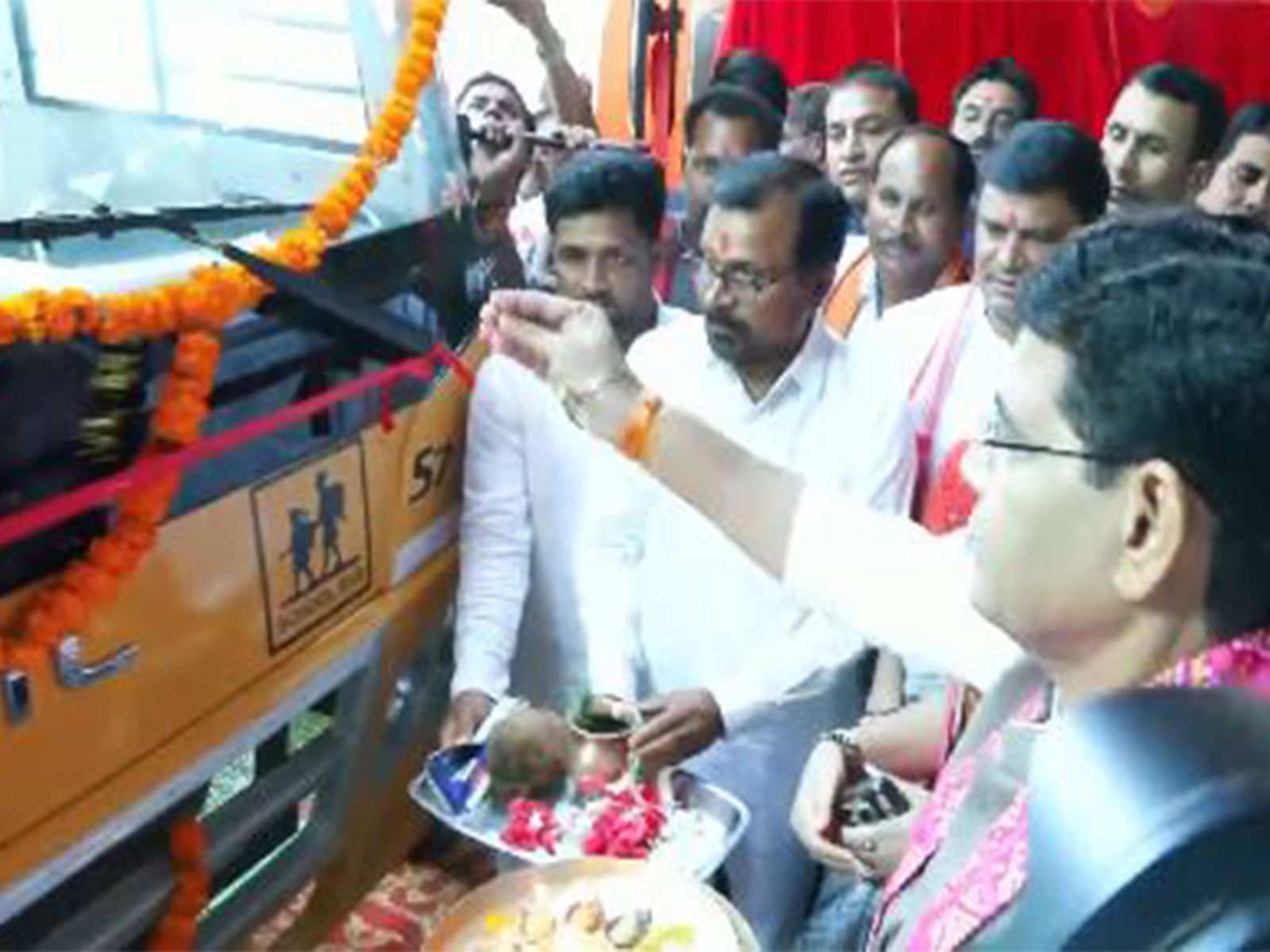 Free bus service launched for tribal girls in Chhattisgarh (Photo/ANI)