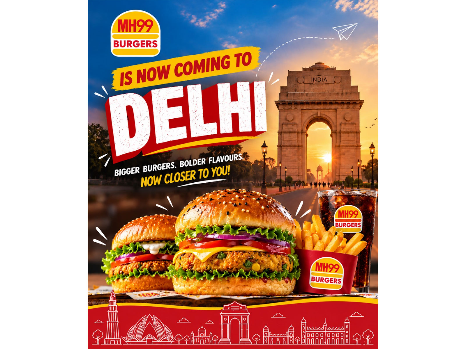 MH99 Burgers Set to Enter Delhi Market After Expanding Across Mumbai, Pune and Bengaluru MH99 Burgers Set to Enter Delhi Market After Expanding Across Mumbai, Pune and Bengaluru