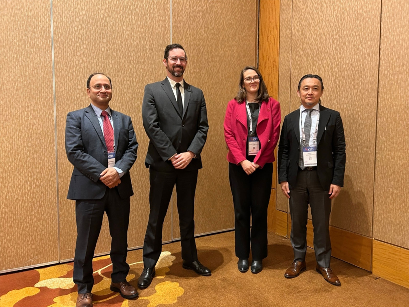 Quad Cyber Senior Officials (from left): Amit Shukla, Joint Secretary in the MEA; Joshua Young, Senior Bureau Official for the Bureau of Emerging Threats at the US Department of State; Tori Lamb, Assistant Secretary for Cyber Affairs and Critical Technology at the Australian Department of Foreign Affairs and Trade; and Takaba Yo, Ambassador in charge of Cyber Policy in Japan's Ministry of Foreign Affairs. (Image Source: Japanese Ministry of Foreign Affairs)