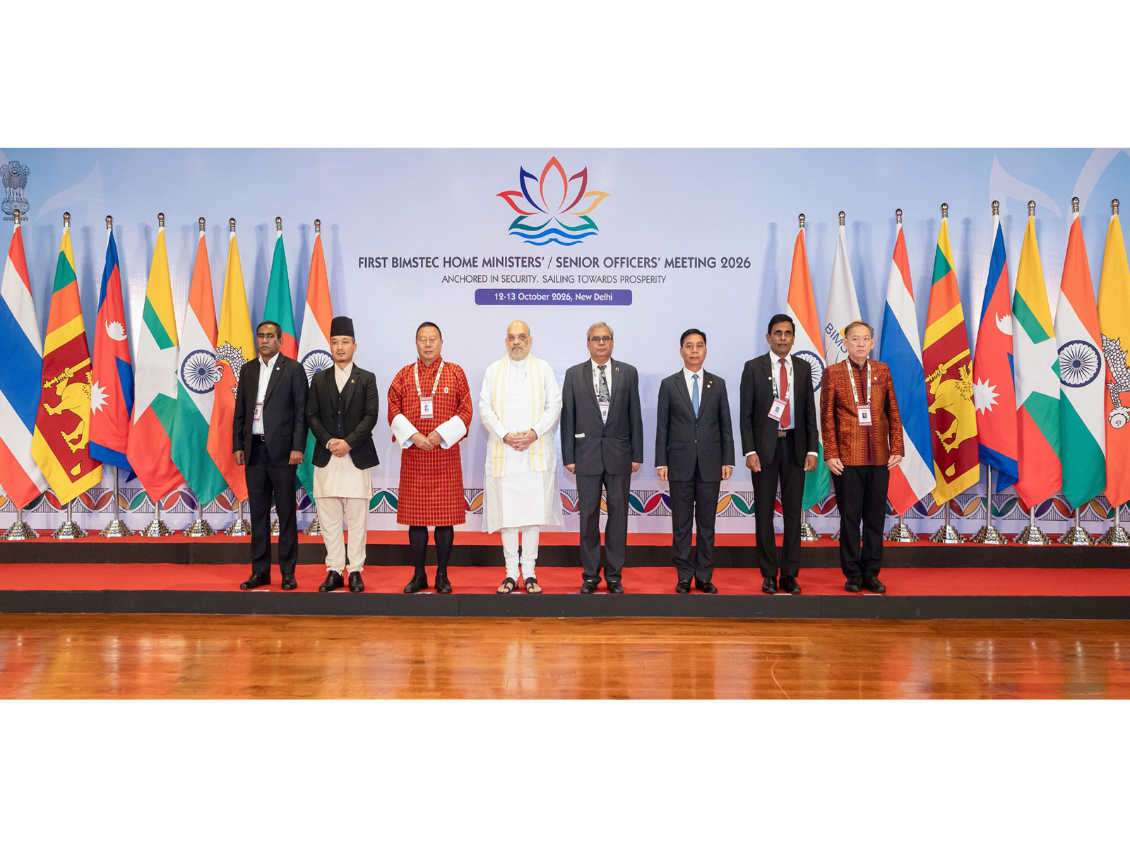 Union Home Minister Amit Shah holds the BIMSTEC Home Ministers' Meeting in New Delhi (Photo/MHA)