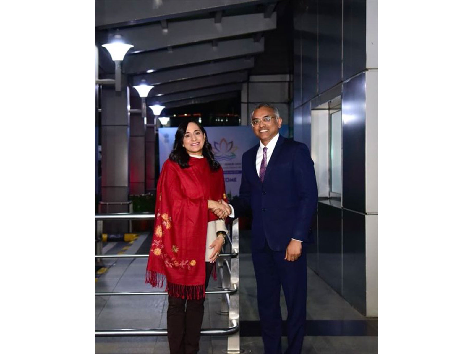 Canadian Foreign Minister Anita Anand arrives in India. (Photo: X/@MEAIndia)