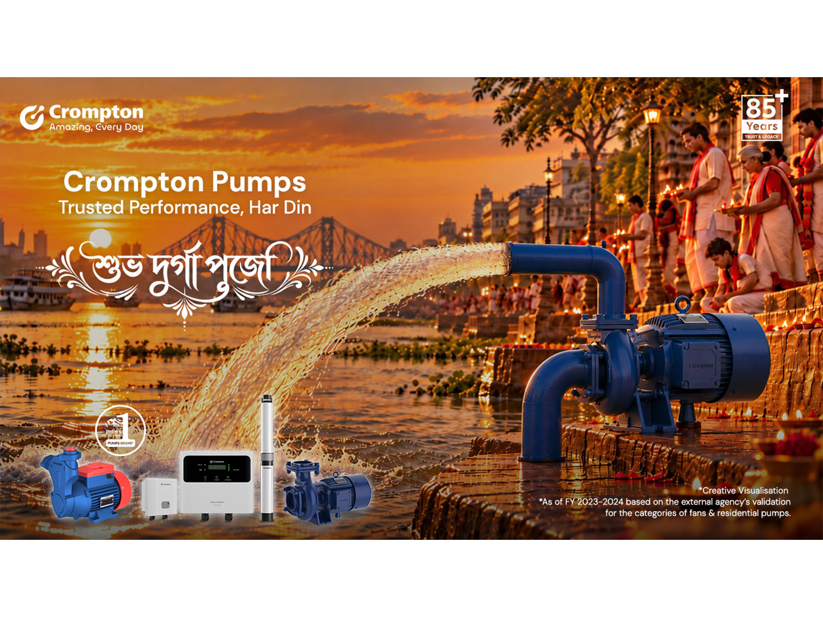Crompton showcases IntelliSense FLO in its AI-powered Durga Puja film