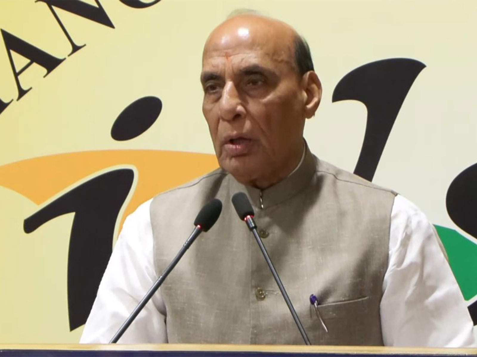 Union Defence Minister Rajnath Singh attends the ASEAN-India Defence Think Tank Forum (Photo: ANI) Union Defence Minister Rajnath Singh attends the ASEAN-India Defence Think Tank Forum (Photo: ANI)