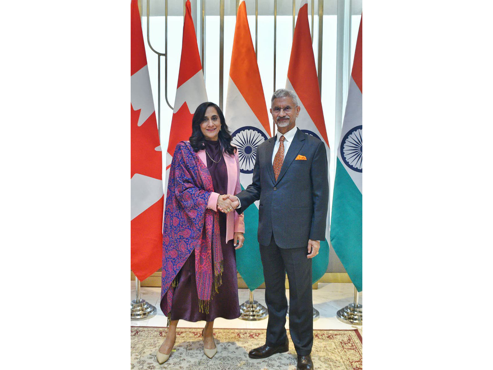 EAM S Jaishankar meets his Canadian counterpart Anita Anand (Photo/X/@DrSJaishankar) EAM S Jaishankar meets his Canadian counterpart Anita Anand (Photo/X/@DrSJaishankar)