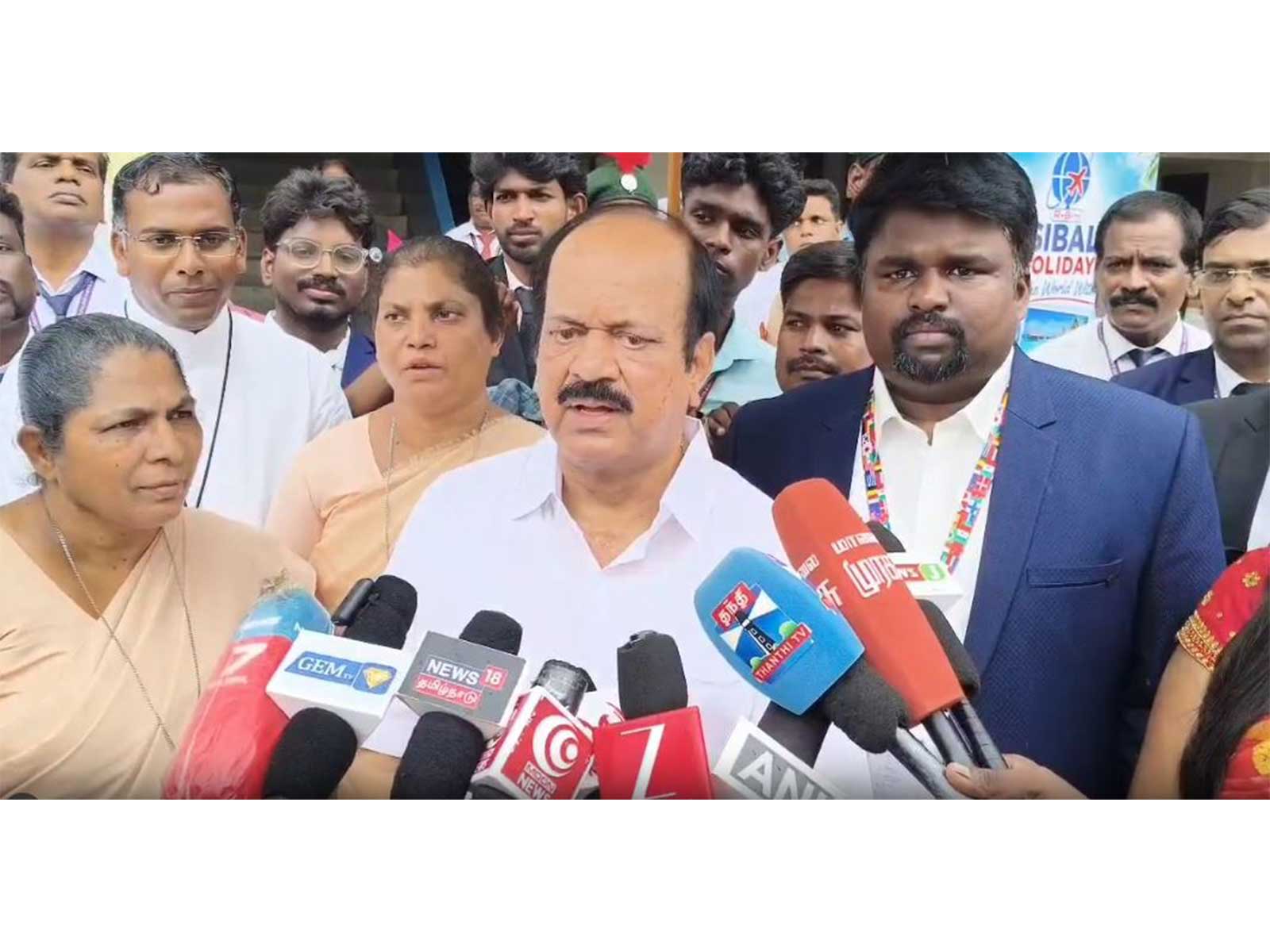 Tamil Nadu Assembly Speaker J.C.D. Prabhakar (Photo/ANI)