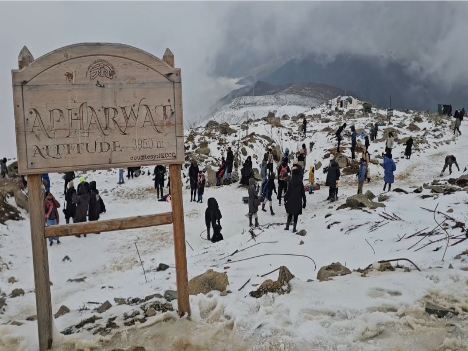 Visual from Gulmarg's Apharwat Peak (Photo/ANI)