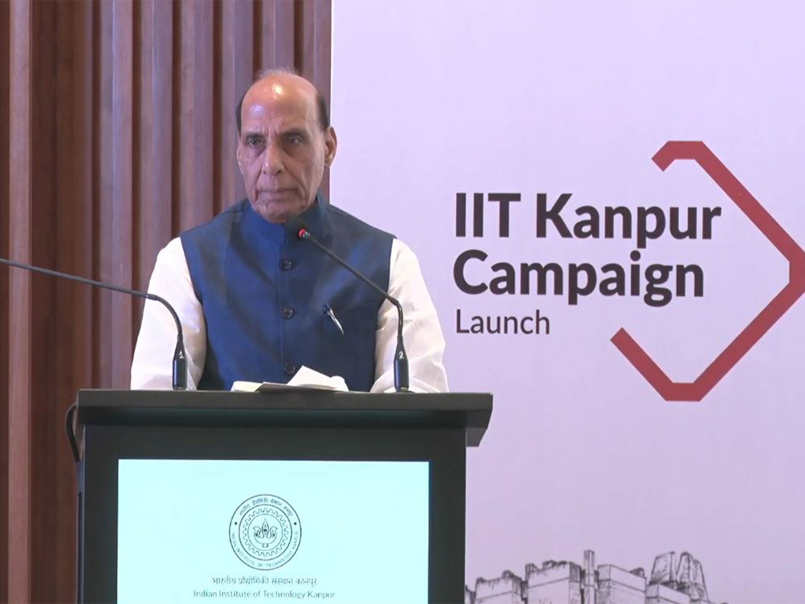 Defence Minister Rajnath Singh at the launch (Photo: x/@IITKanpur)