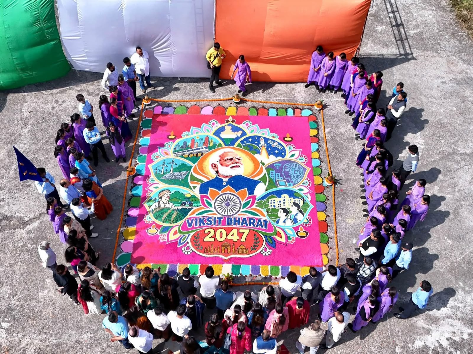 Dharamshala hosts event on 'Viksit Bharat 2047', honours 72 students (Photo/ANI) Dharamshala hosts event on 'Viksit Bharat 2047', honours 72 students (Photo/ANI)