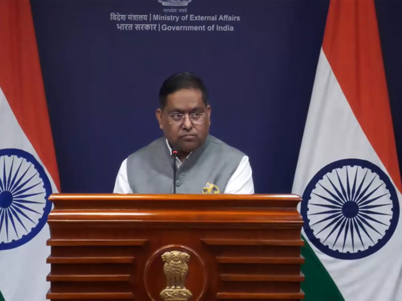 MEA Spokesperson Randhir Jaiswal (Photo/ANI) MEA Spokesperson Randhir Jaiswal (Photo/ANI)