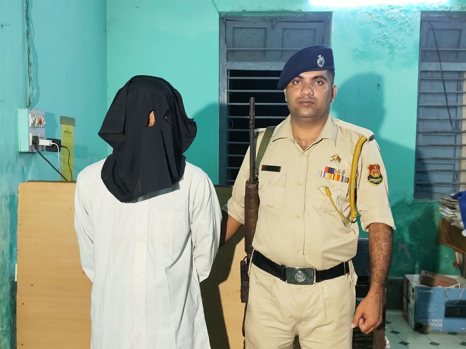 Police detained alleged accused, Santosh Biswas (Photo/Tripura Police)