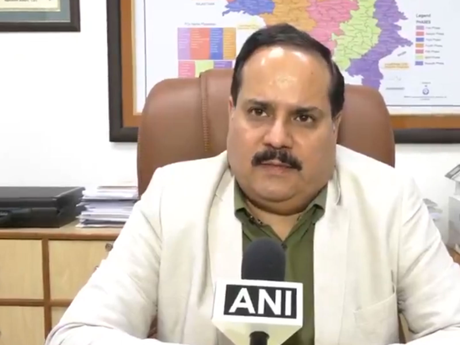 Uttar Pradesh Chief Electoral Officer Navdeep Rinwa (Photo: ANI)