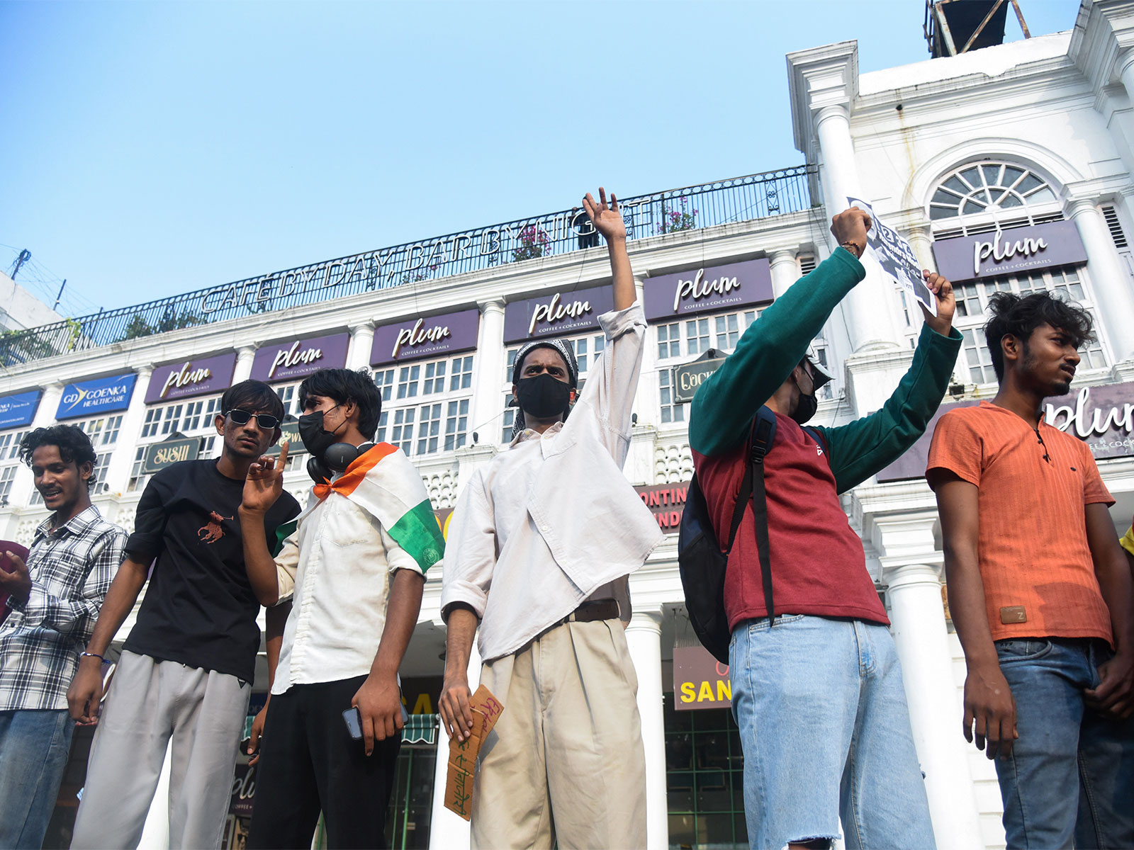 Protesters during the protest called by the CJP at Connaught Place (File Photo/ANI)