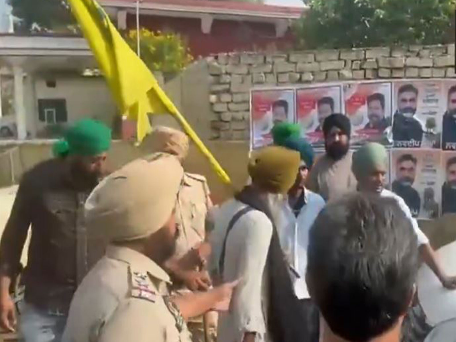 Protesters detained by the Police following the statewide shutdown call today over the murder of anti-drug activist Parvinder Singh Jhota (Photo/ANI) Protesters detained by the Police following the statewide shutdown call today over the murder of anti-drug activist Parvinder Singh Jhota (Photo/ANI)
