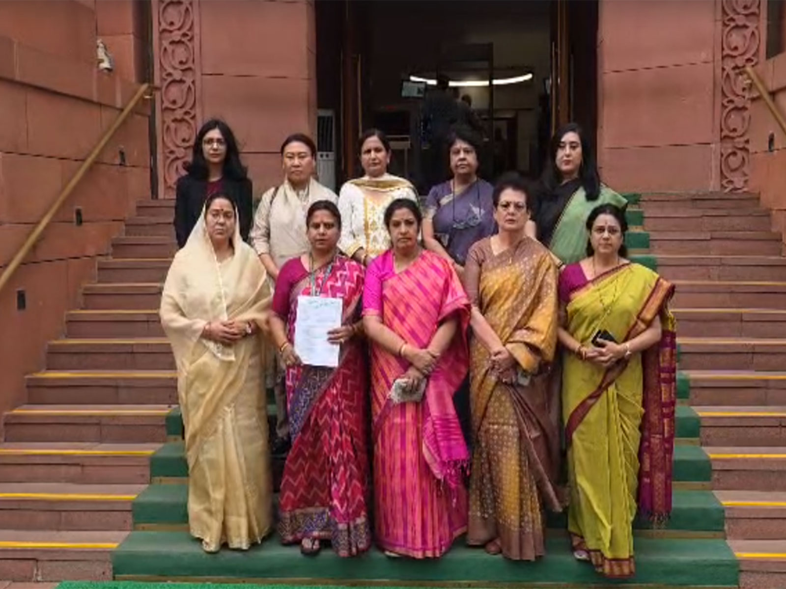 Delegation of Bharatiya Janata Party (BJP) women MPs image (Photo: ANI) Delegation of Bharatiya Janata Party (BJP) women MPs image (Photo: ANI)