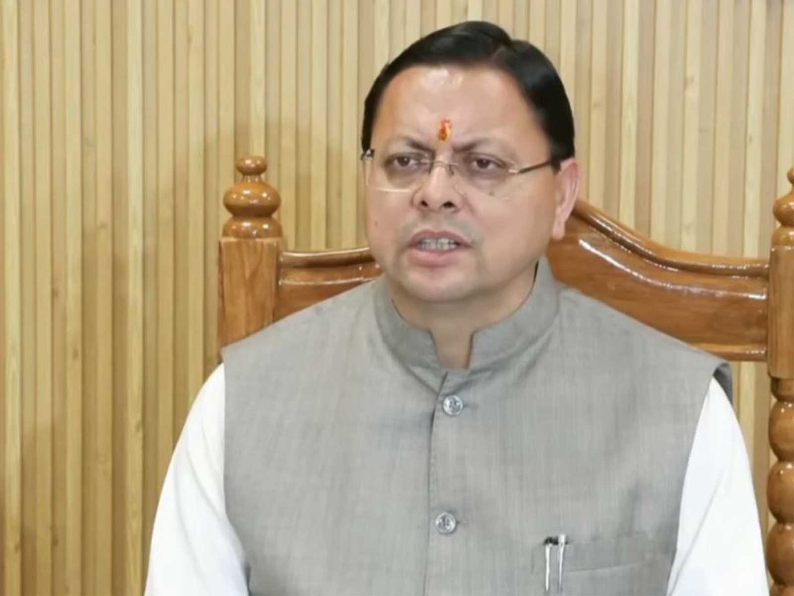 Uttarakhand Chief Minister Pushkar Singh Dhami (File photo/ANI)