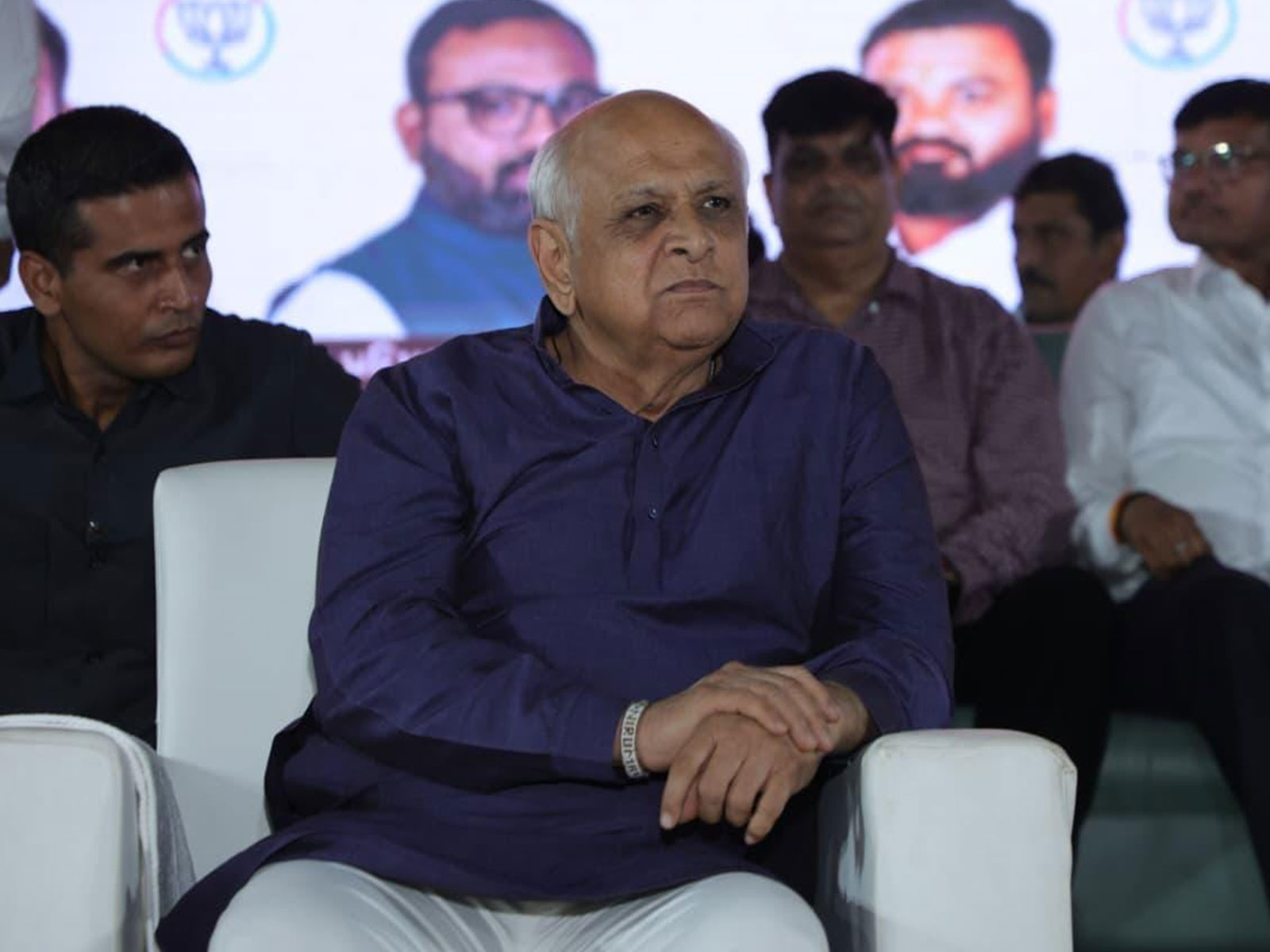 Gujarat CM Bhupendra Patel attends garba festivals in Ahmedabad (Photo: ANI)