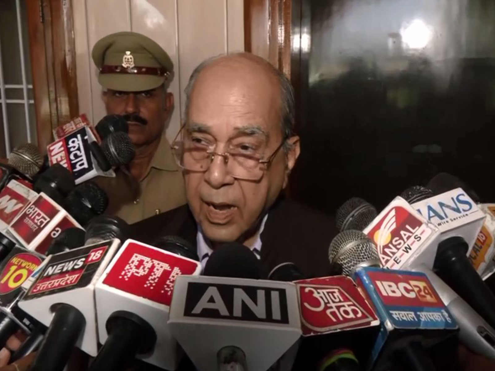 Nripendra Misra, chairman of the Shri Ram Janmabhoomi Temple Construction Committee (Phota/ANI)
