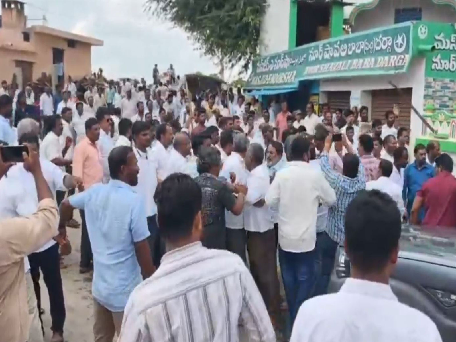 Visuals from the incident at Punganur (Photo/ANI)