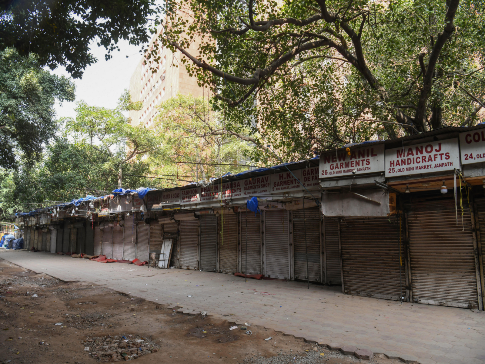 Janpath market closed amid the CJP protest (File Photo/ANI)