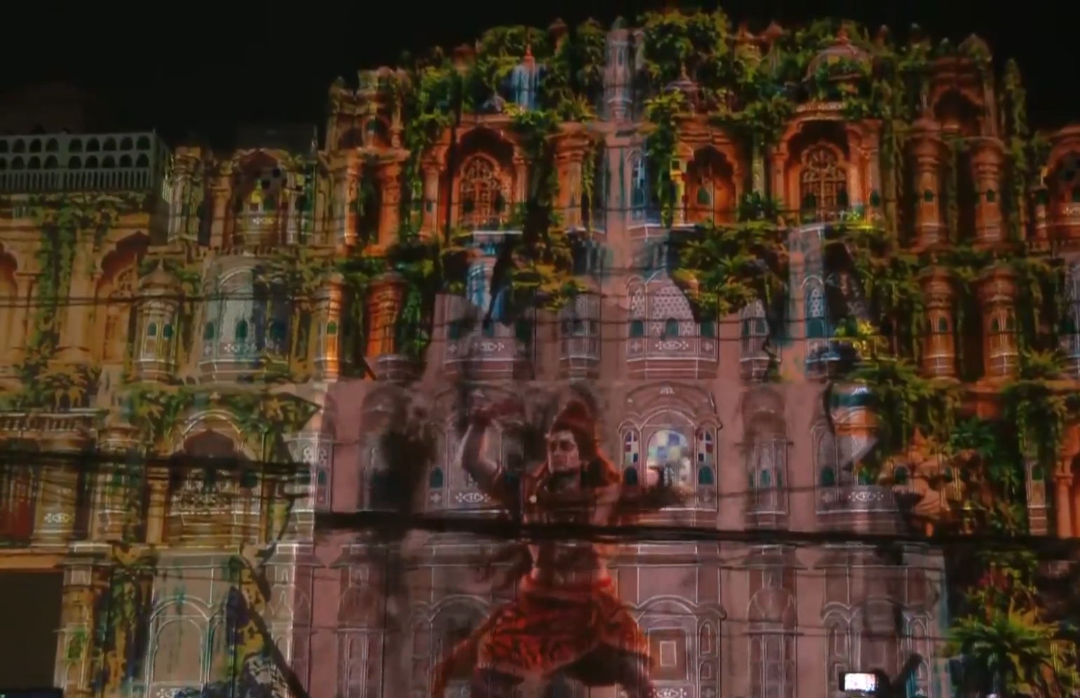 Durga Pandal in Siliguri presents laser show to depict Mahishasura Mardini form of Goddess Durga 