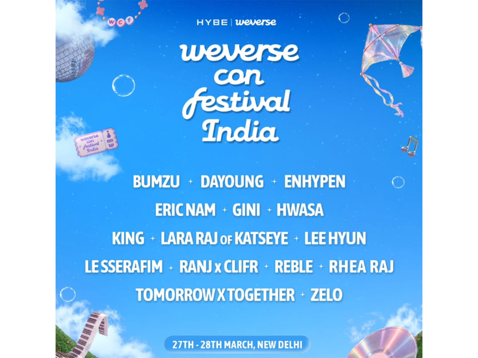 Weverse Con Festival India unveils lineup of global k-pop and indian artists for its inaugural edition in Delhi