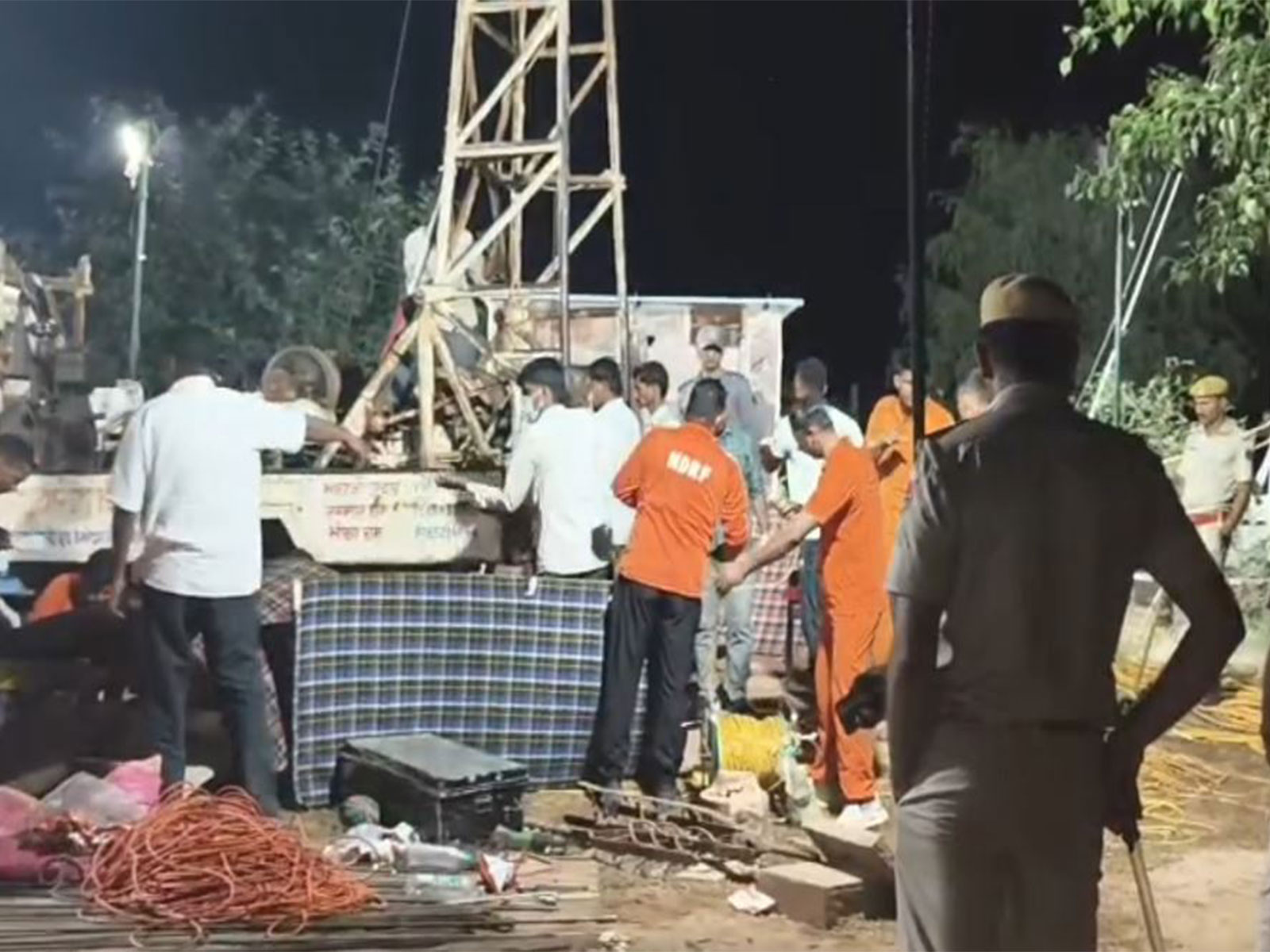 Borewell in Jodhpur where a 9-year-old boy died (Photo/ANI) Borewell in Jodhpur where a 9-year-old boy died (Photo/ANI)