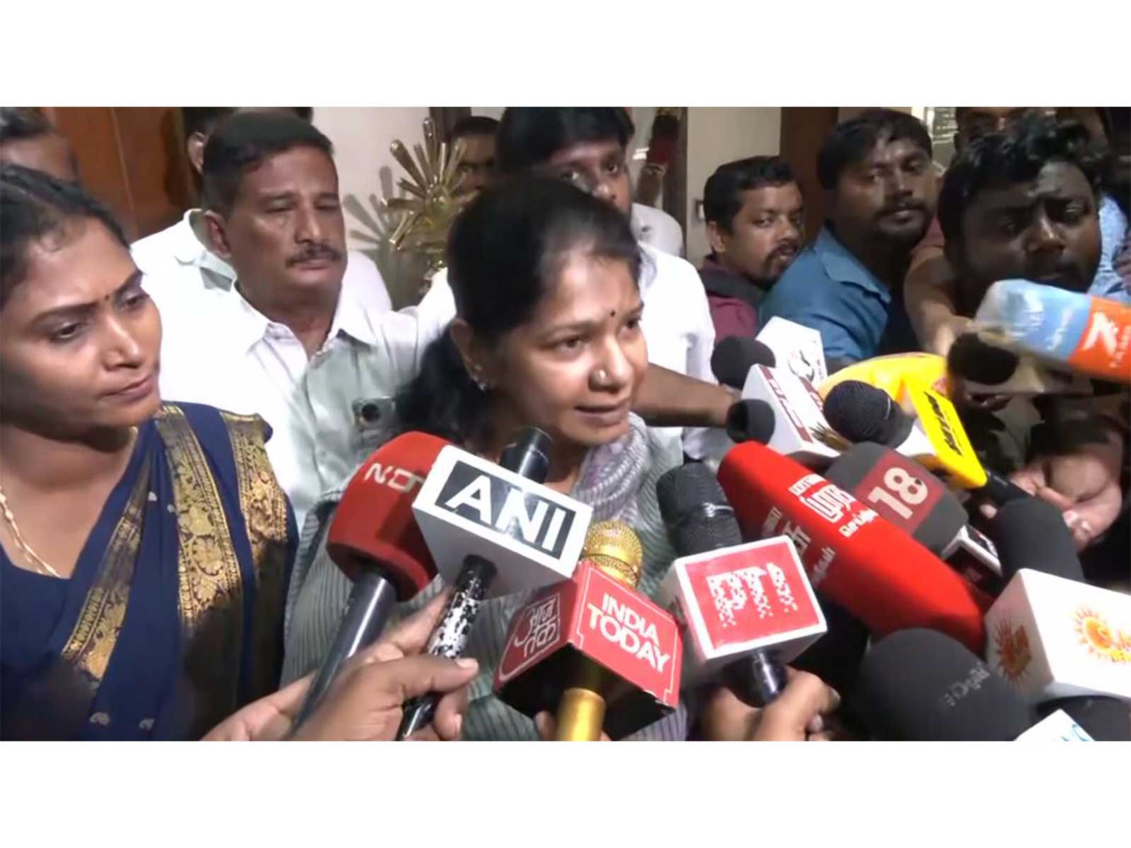 DMK MP and deputy general secretary Kanimozhi (Photo/ANI)