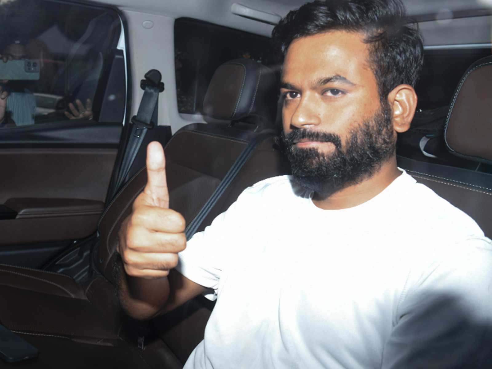 CJP activist Abhijeet Dipke after being granted bail (Photo/ANI)