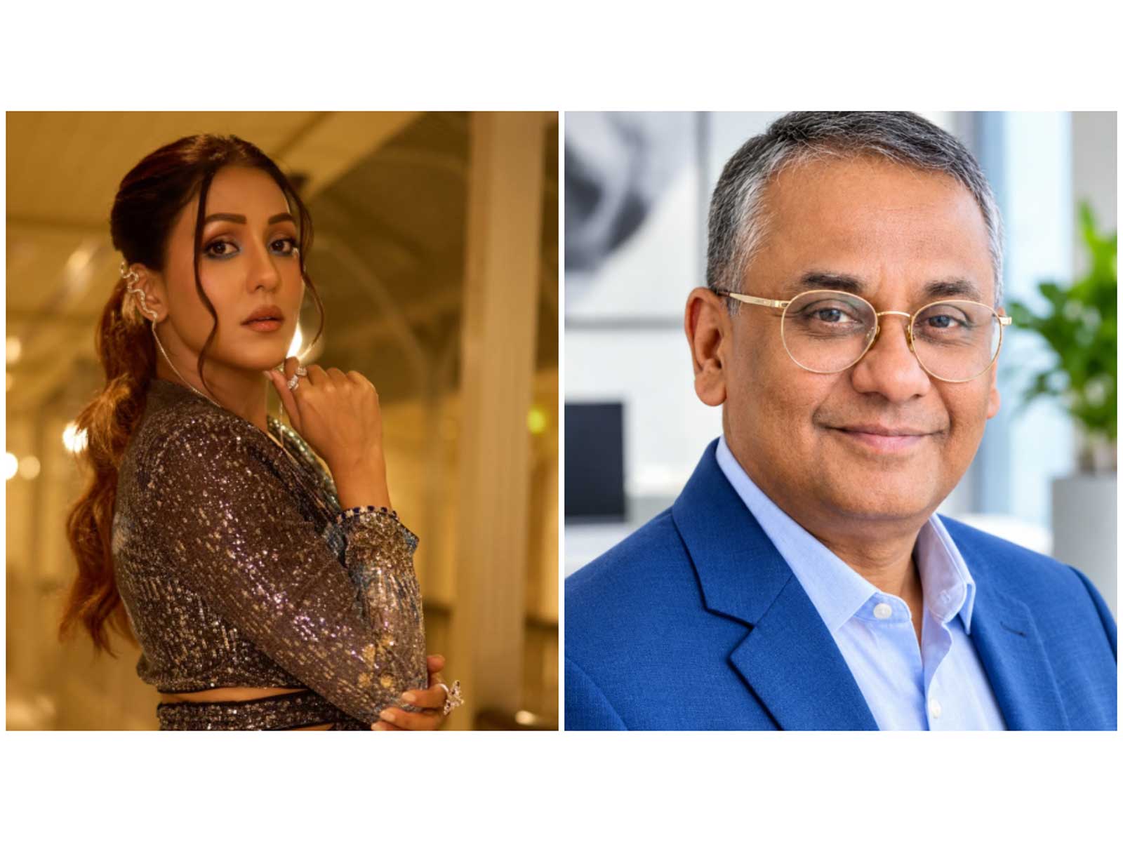 Neeti Mohan (L) Brij Mohan Sharma (R) (Photos/instagram/@neetimohan18)
