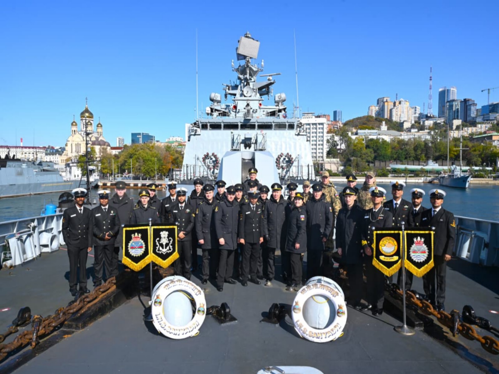 Indian, Russian navies hold opening ceremony of Exercise INDRA 2026 (Photo/X/@indiannavy)