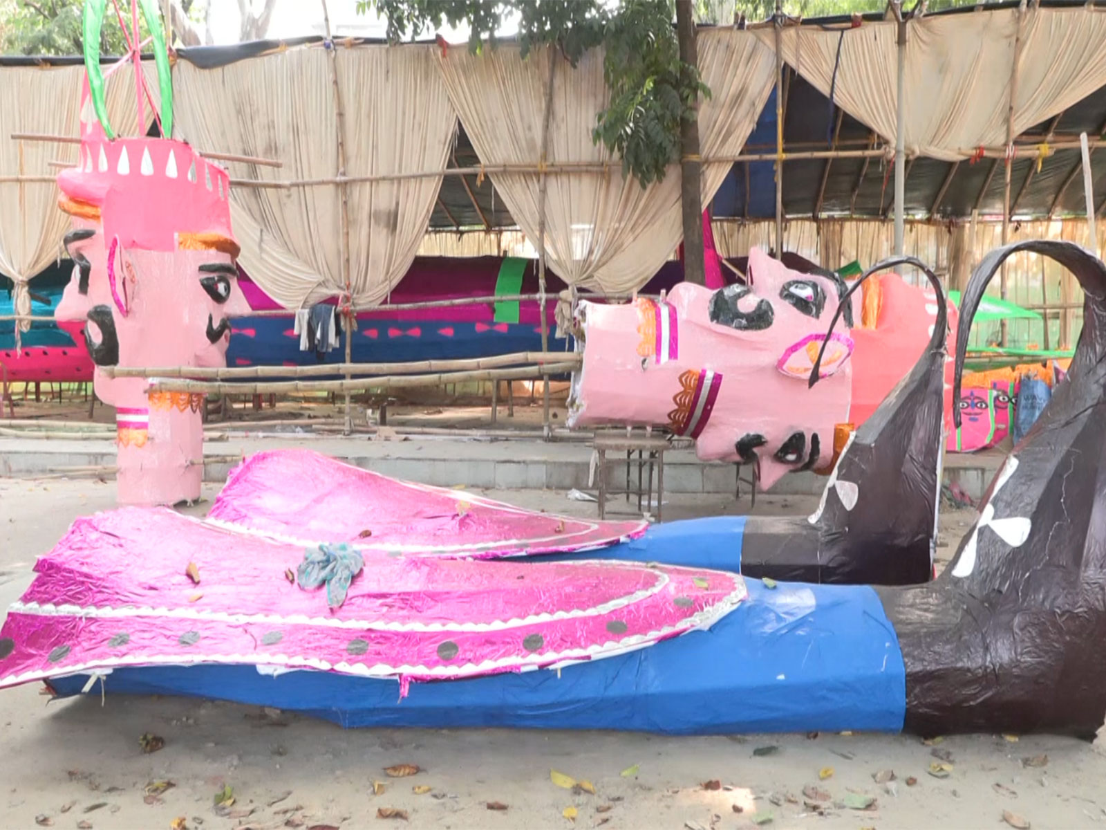 Dussehra preparation in Patna (Photo/ANI) 