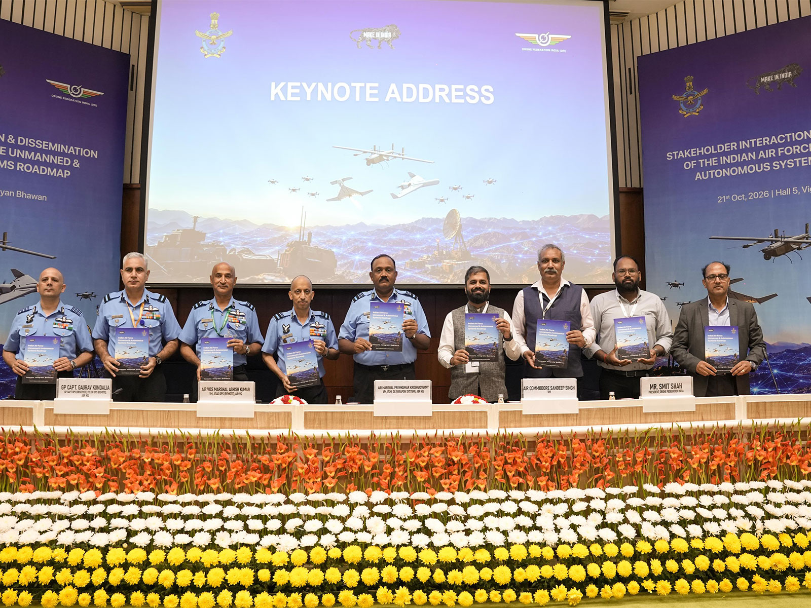 IAF engages industry on unmanned & autonomous systems roadmap at workshop hosted in partnership with Drone Federation India (Photo/IAF)
