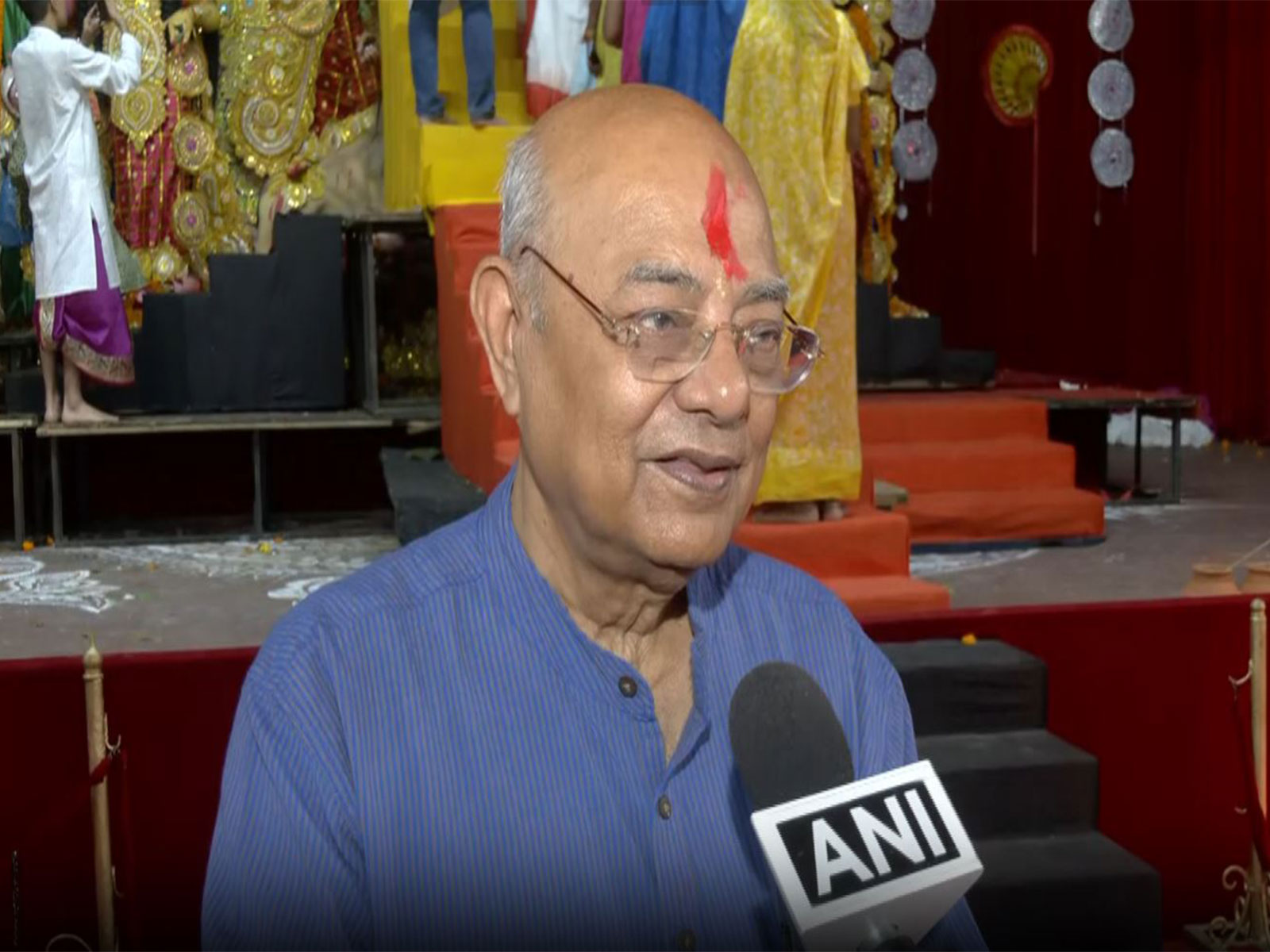 Naya Delhi Kalibari Sarbojonin Durga Puja Samity president Gautam Bose (Photo/ANI) Naya Delhi Kalibari Sarbojonin Durga Puja Samity president Gautam Bose (Photo/ANI)