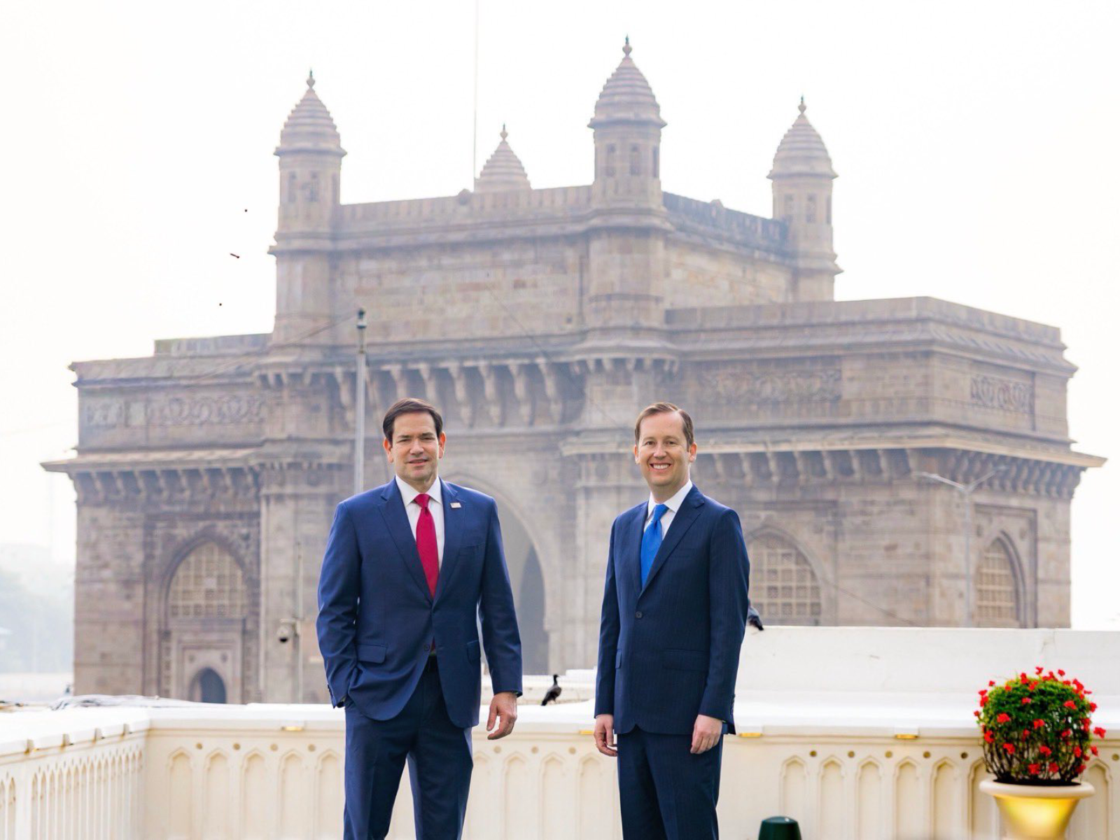 US State Secretary Marco Rubio and US envoy to India Sergio Gor (Photo/X/@SecRubio)