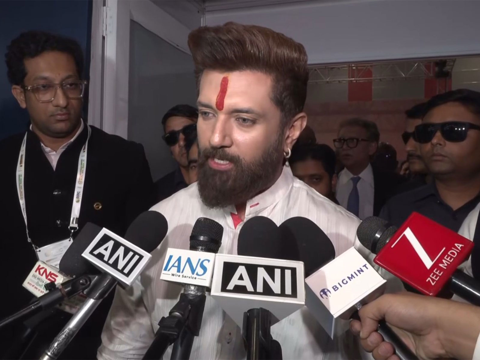 Union Minister for Food Processing Industries Chirag Paswan. (Photo-ANI)