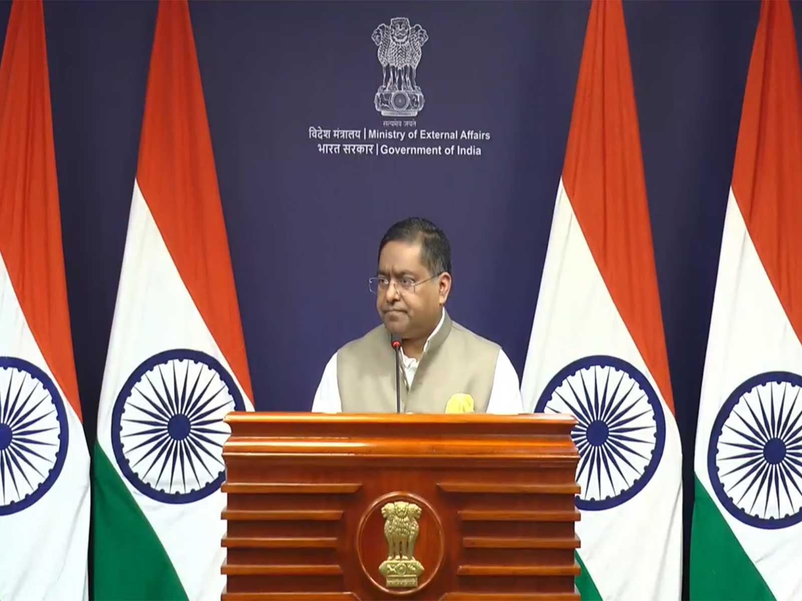 MEA Spokesperson Randhir Jaiswal (Photo/ANI)