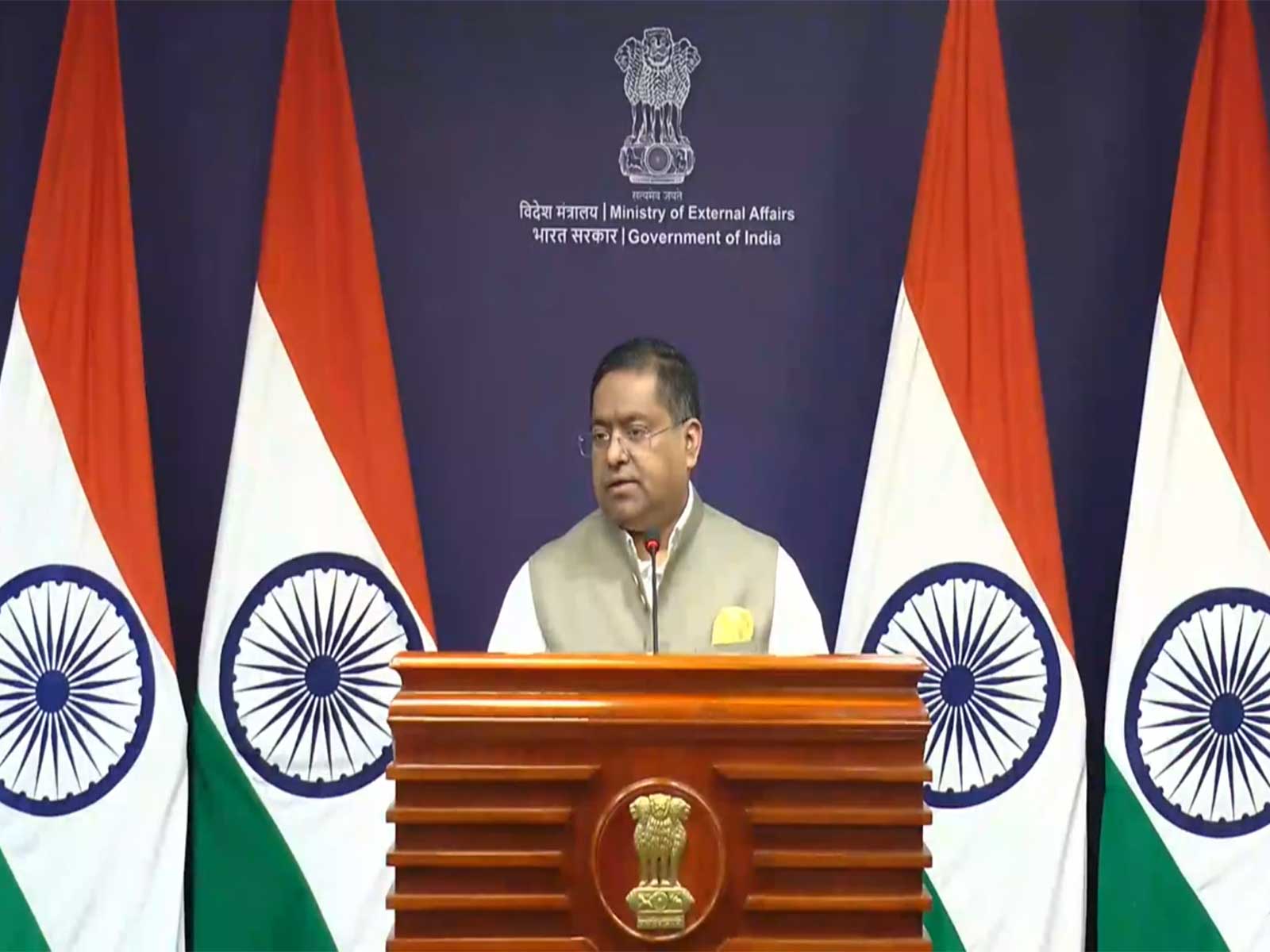 MEA Spokesperson Randhir Jaiswal (Photo/ANI)