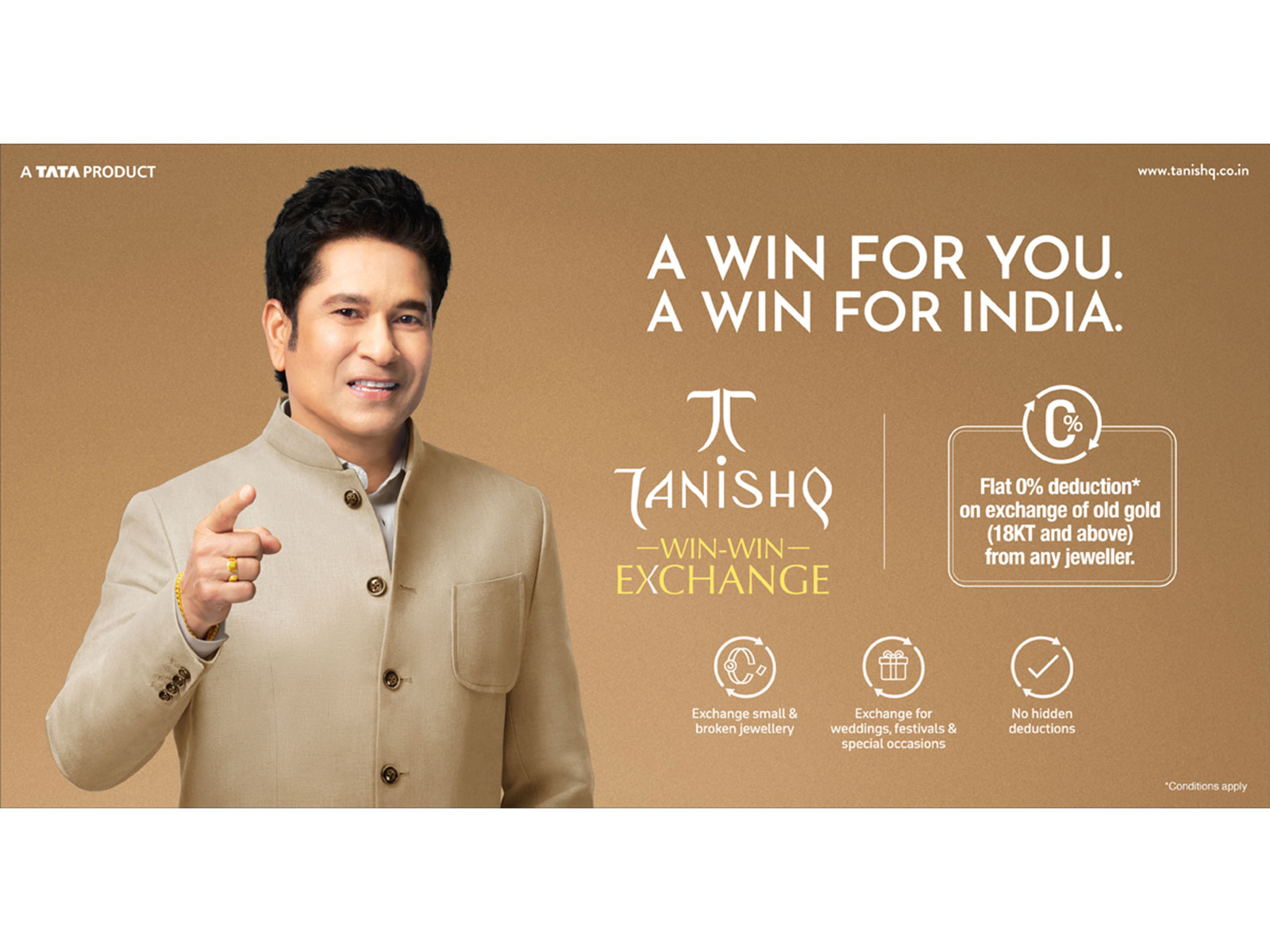 Tanishq Gold Exchange | A win for you. A win for India Tanishq Gold Exchange | A win for you. A win for India