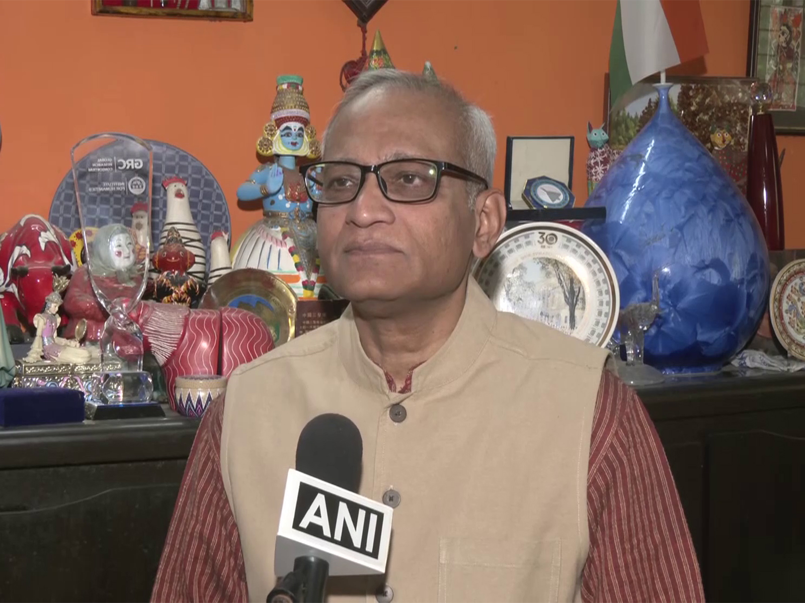 Professor Srikanth Kondapalli, Chinese Studies expert at JNU (Photo/ANI)